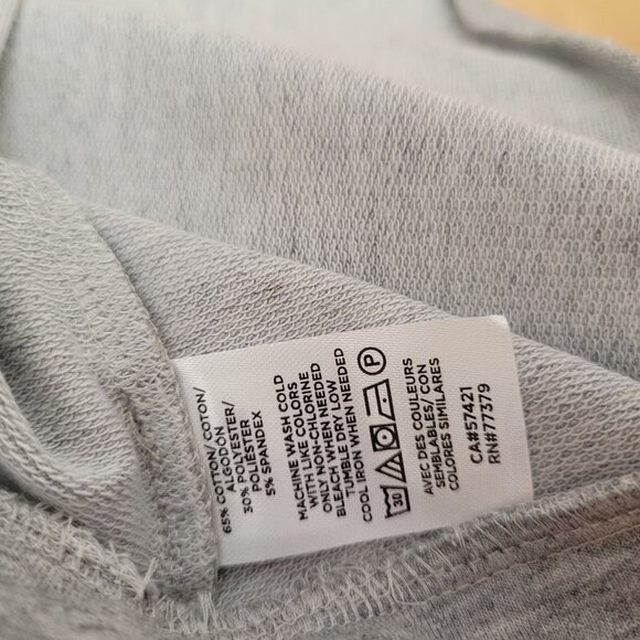 Ann Taylor Embellished Gray Sweatshirt With Gemstone Neckline Small NWT - Picture 9 of 11